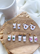 Load image into Gallery viewer, Coffee Studs &amp; Dangles

