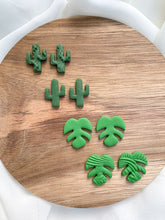 Load image into Gallery viewer, Cactus &amp; Monstera Studs
