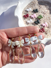Load image into Gallery viewer, Crystal Bow Dangles

